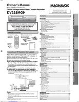 Magnavox DV225MG9 DVD Player Operating Manual